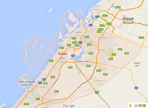 Map of Middle East